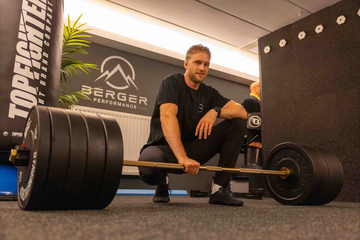 Robbe Berger, coach en atleet